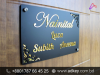 LED Name Plate Sig & Acrylic SS Bata Name Plate